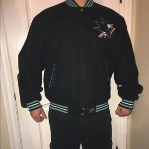 Reversible San Jose sharks jacket